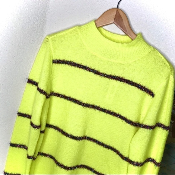 TRIBEKKA 44 Citron Rainbow Tinsel Sweater - Picture 7 of 8